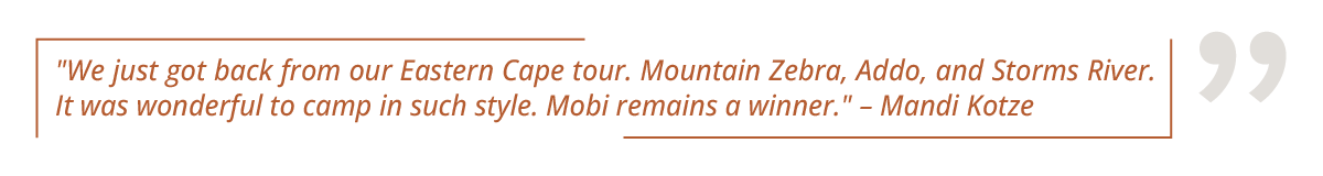 Mobi Lodge Testimonial